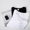 Nova Camiseta Pesada 220g Tendência Algodão Puro para Homens e Mulheres, Cor Sólida Manga Curta Algodão Penteado Gola Redonda Camiseta Cultural, Branca e Espessa