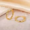 Aros de Oreja de Moda Transfronterizos al por Mayor en Stock para Mujer, Acero de Titanio, Lujo Ligero, Sensación de Alta Gama, Estilo Europeo y Americano, Estilo Ins, No se Desvanecen