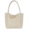 Bolsa 2026 Versátil Simple de un Hombro para el Trabajo Tejido Suave Tipo Pan Super Caliente Cubo Gran Capacidad Bolso Nuevo para Mujer de Mano