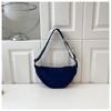 Nova Bolsa Transversal Feminina Xiaohongshu Bolsa Dumpling de Nylon Bolsa de Ombro Estudantil Moderna Casual Pequena Bolsa de Tecido de Alta Qualidade