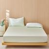 Estilo Luxo Leve Classe A 60 Lanjing Tencel Cor Sólida Lençol Cobre-Leito Primavera e Verão Fresco Sedoso Dormir Nu Capa Protetora de Colchão