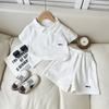 Traje de Polo para Niños Ropa de Verano para Niños 2025 Nuevo Moderno Genial Niño Manga Corta Shorts Conjunto de Dos Piezas Ropa para Bebé
