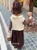 Chaleco de Moda Estilo Coreano Conjunto de Otoño para Niñas, Nueva Camiseta Básica Elegante para Niños para Primavera y Otoño