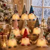 Decoración Navideña Adornos de Gnomo Brillantes Enano sin Rostro Adornos Creativos Ventana del Hogar Festivo Navidad