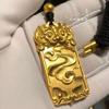 Colgante de Oro Arena Vietnamita Diseño Nicho Etiqueta Unicornio Antiguo Amuleto Nafu Xiangyun Colgante Joyería de Aleación de Cobre