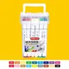 Marcadores de Doble Punta Marca Rui 60 Colores para Estudiantes de Primaria Plumas de Dibujo a Base de Aceite Arte Anime Pintura a Mano Graffiti Plumas de Colores