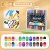 Bolígrafo Marcador de Brillo de Dos Colores de Doble Punta Venta Caliente Temu Bolígrafo de Brillo para Pintura de Punta Suave DIY Marcador de Llave para Estudiantes
