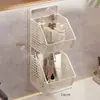 Gabinete de Espejo para Baño Caja de Almacenamiento Tocador de Baño Gabinete de Pared para Inodoro Cesta Debajo del Lavabo para Almacenamiento de Cosméticos Artefacto