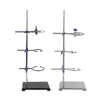 Mesa de suporte de ferro, suporte de frasco de queima de laboratório, anel de ferro, grampo cruzado, suporte, conjunto completo de suporte, equipamento para experimento de física do ensino fundamental