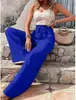Amazon Tiktoktemu Ropa Europea y Americana para Mujer 2026 Primavera y Otoño Nueva Moda Versátil Patrón de Burbujas Casual Pantalones de Pierna Ancha
