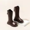 Botas hasta la rodilla para niña Moda Primavera y Otoño 2025 Estilo Coreano Niña Pequeña Elegantes Cómodas Boca de Bota de Princesa Botas de Moda Botines Tendencia