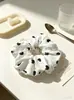 Scrunchies de Tela Estilo Vintage al por Mayor, Cintas para el Cabello Coreanas con Bordado Floral a Cuadros, Suministro para Tiendas de Accesorios, Directo de Fábrica
