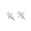 Brincos de Estrela Cravejados com Diamantes para Mulheres, Design de Nicho, Elegante de Alta Qualidade, Estilo Cool Minimalista, Brincos de Estrela Explosiva Cruzada 2022