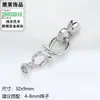 Chapado en Oro de 18K Colorido y Duradero Cierre de Eslabones con Cuentas en Forma de 8 Hecho a Mano DIY Cierre para Pulsera de Hilo y Perlas Collar Accesorios de Joyería