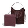 Bolso de Hombro Vintage de Alta Gama de Alta Capacidad Bolso de Cubo Portátil Trendy Transfronterizo Bolso de Axila Bolso Tejido