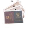 Bolsa para Cosméticos de Pasaporte, Viaje al Extranjero, Portátil Transparente para Tarjeta de Identificación, Tarjeta de Embarque, Portatarjetas, Cubierta Protectora, Bolsa para Documentos