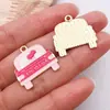 Acessórios para Joias DIY Liga Esmaltada Série Dia dos Namorados Buquê de Corações Pingentes Pulseiras Colares Chaveiros Charms