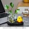 Vaso de Pato Fofo, Arranjo de Flores para Sala de Estar, Pequenos Enfeites de Mesa, Decoração de Escritório, Recipiente de Vidro Transparente para Flores Hidropônicas, Novo Produto Transfronteiriço
