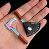 Llavero cuchillo de cocina pequeño mini hoz cuchillo de regalo cuchillo exprés cuchillo portátil cuchillo de llave cuchillo no plegable accesorios colgantes