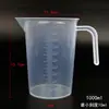Copo Medidor de Plástico Espessado com Alça Reta, Transparente, Grau Alimentício, com Escala, Adequado para Assar, Cozinha e Chá de Leite