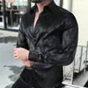 Camisa masculina de manga longa vintage sem rugas para comércio exterior transfronteiriço, camisa casual de primavera e outono, direto da fábrica de origem