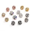 6/8 Contas Espaçadoras de Strass de Cobre para DIY Tecelagem Artesanal Pulseiras com Contas Colares Acessórios de Joias Materiais