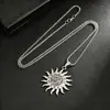 Colar de Sol Redondo Retro Transfronteiriço Europeu e Americano Estilo Punk Olho de Hórus Personalizado Tendência Versátil Acessórios de Joias