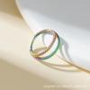 Anillo para la Nariz de Acero Inoxidable 316 de Doble Giro Estilo Europeo y Americano Piercing Espiral Anillo para el Tabique Nasal Aro sin Costuras Pendiente para el Cartílago Joyería