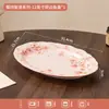 Cerámica Flor de Baya Vajilla Bol Plato Plato Cubiertos Bol Plato Esmaltado Bajo Esmalte Vajilla de Cerámica para el Hogar Regalo de Inauguración