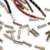 Fixador de Metal para Selagem da Ponta do Sapato Acessórios de Cabeça Cápsula Cordão de Puxar Decoração Fivela Traseira Durável Resistente ao Desgaste