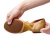 Wupa Zapatos de Baile Jazz de Tacón Bajo para Mujer Zapatos de Práctica de Suela Blanda de Dos Puntos de Tacón Plano para Baile Latino Zapatos de Baile de Luz Negros