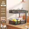 Prateleira de Armazenamento para Mesa de Trabalho Porta-Copos Mesa de Jantar Aparador Caixa de Armazenamento Multicamada para Frutas e Lanches Tampo da Mesa Porta-Saquinhos de Chá Porta-Copos