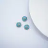 12 Pétalos Flor de Melocotón Cola de Fénix Hebilla de Cheongsam Colgante Accesorios para Joyería Esmalte Cloisonné DIY Lote