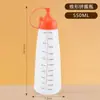 Botella exprimible de kétchup Botella exprimible con punta de miel Plástico de grado alimenticio Botella para ensalada Frasco comercial Frasco para salsas y condimentos