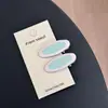 Pinza para el Cabello Ovalada de Lunares para Mujer Pinza Doble Pinza Lateral Pinza para Flequillo Tocado Hueco Pasador Nuevo con Sensación de Alta Gama Pinza para Cabello Suelto
