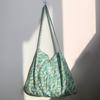 Bolso de Hombro de Lona y Pana con Estampado de Leopardo, Doble Capa Mejorada, Estilo Coreano, Selección de Influencers, Estudiante de Verano, Artístico