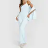 Top sin mangas tipo halter con sensación de nube para mujer, verano, con copas en el pecho, alta elasticidad, espalda bonita, ropa de fitness sin mangas, top deportivo, ropa de yoga para mujer, lencería