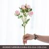 Flores Artificiales Transfronterizas, Rosas Fes de 7 Cabezas con Borde Tostado, Adornos de Decoración para el Hogar Estilo Pastoral, Accesorios para Fotografía