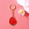 2024 Nuevo llavero de flor de Rosa Romántica Día de San Valentín versátil pareja novias adornos para bolso regalo conmemorativo
