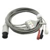 Compatible con Lippon/Mindray PM9000/IPM10/8 Línea ECG Universal de Tres Derivaciones de 6 Pines tpu