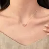 Collar de Plata de Ley S925 con Cuentas de Plata de Aguamarina Natural Cadena para Clavícula de Cristal Rosa Dulce y Transparente Cadena de Cuello Simple para el Trabajo para Mujer