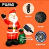 Figura Inflable de Santa Claus Transfronteriza de 1.2 m con Luces LED Decoración Navideña para Jardín Exterior Adorno para Bolsa de Regalo