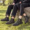 Novos sapatos masculinos transfronteiriços, sapatos casuais slip-on de malha camuflada fly-knit, verde militar, sola antiderrapante, sapatos de tecido respirável