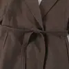 Ins Ropa de mujer al por mayor estilo europeo y americano Otoño 2026 Nuevo Abrigo de alta gama con cinturón de corbata en la cintura 1356455