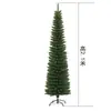 Venta al por mayor transfronteriza de árboles de lápiz grandes iluminados, decoraciones densas simuladas artificiales plegables, árboles de Navidad de PVC