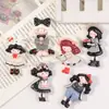 Accesorios para Joyería DIY Dibujos Animados Lindos Falda de Niña Negra Pequeña Resina Pegamento de Crema Parche para Funda de Teléfono Accesorios