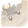 Nuevos pendientes de mariposa con diamantes para mujer, elegantes y geniales pendientes de circonita con diseño de nicho, pendientes de plata al por mayor.