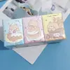 Pañuelos de Papel Impresos con Diseño de Gatito de Dibujos Animados, Paquete Pequeño Portátil de Pañuelos Faciales, Papel Higiénico, Servilletas Coloridas, Toallas de Mano