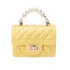 Bolsas para Mujer 2025 Nuevo Estilo Asa de Perla Mini Bolsa de Gelatina Moda Casual Bolsa Pequeña con Forma de Labios Cruzada de Moda Portátil