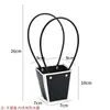 Sacolas de Embalagem para Buquês de Floriculturas de Celebridades da Internet Transfronteiriças, Sacolas Tote para Flores Frescas, Sacolas de Papel Kraft para Flores, Sacolas de Presente para Lembrancinhas
